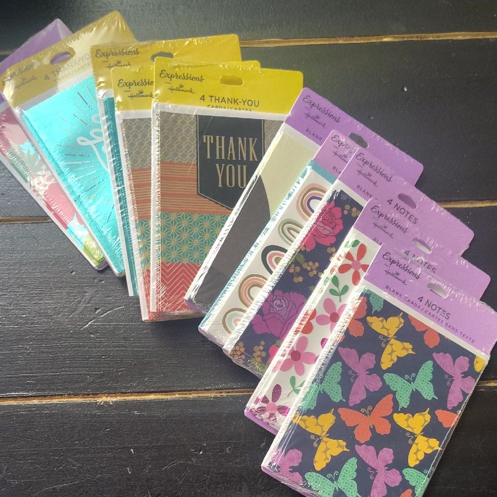 Expressions Vibrant Thank You and Note Cards Set